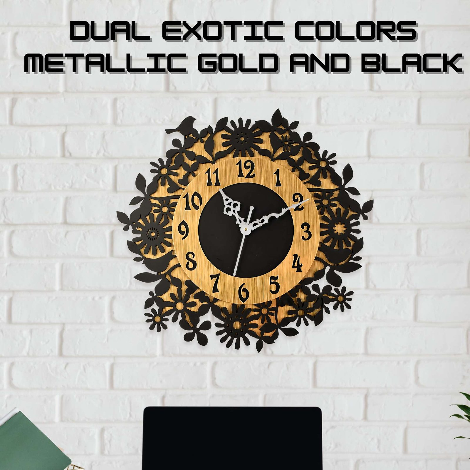 Wooden Silent Non-Ticking Wall Clock for Home Stylish Latest Designer Wall Clock for Home Living Room Bedroom Office Hall - Image 3