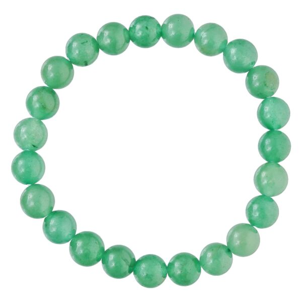 Jade Dark Green Bracelet for Women Men's Gifts - Protection Healing Crystal Bracelet - 8mm Gemstone Beaded Adjustable